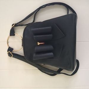 Crossi Vegan Backpack with Black Bow